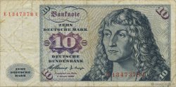 10 Deutsche Mark ALLEMAGNE FÉDÉRALE  1960 P.19a B+