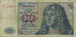 10 Deutsche Mark ALLEMAGNE FÉDÉRALE  1960 P.19a B+