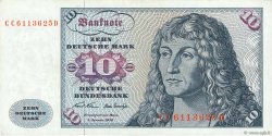 10 Deutsche Mark ALLEMAGNE FÉDÉRALE  1970 P.31a TTB+