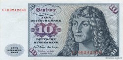 10 Deutsche Mark ALLEMAGNE FÉDÉRALE  1970 P.31a pr.NEUF