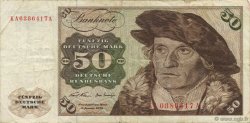 50 Deutsche Mark GERMAN FEDERAL REPUBLIC  1970 P.33a VF