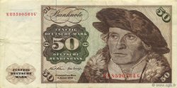 50 Deutsche Mark GERMAN FEDERAL REPUBLIC  1970 P.33a VF+