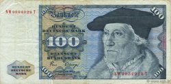 100 Deutsche Mark GERMAN FEDERAL REPUBLIC  1980 P.34d F+