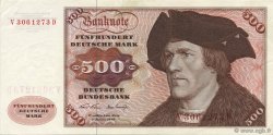 500 Deutsche Mark ALLEMAGNE FÉDÉRALE  1970 P.35a SUP+