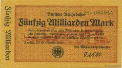 50 Milliards Mark ALLEMAGNE  1923 PS.1023 SUP+