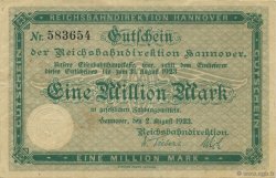 1 Million Mark GERMANY  1923 PS.1255 VF+