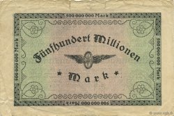 500 Millions Mark GERMANY  1923 PS.1289 VF