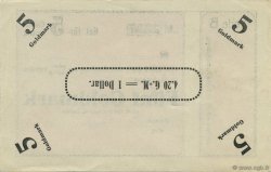5 Goldmark Non émis GERMANY Oberstein-Idar 1923 Mul.3570- UNC-