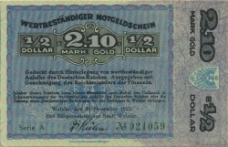 2,10 Goldmark ALLEMAGNE Wetzlar 1923 Mul.5105 pr.NEUF