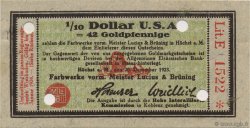 1/10 Dollar ALLEMAGNE Hochst 1923 Mul.2525.13 pr.NEUF