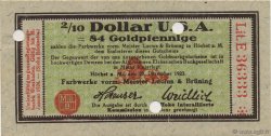 2/10 Dollar GERMANY Hochst 1923 Mul.2525.14 UNC-