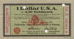 1 Dollar GERMANIA Hochst 1923 Mul.2525.15