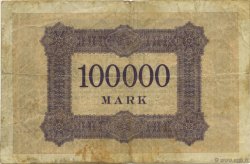 100000 Mark GERMANY Aachen - Aix-La-Chapelle 1923  F