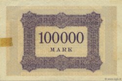 100000 Mark GERMANY Aachen - Aix-La-Chapelle 1923  VF+