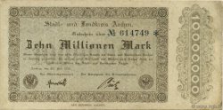 10 Millions Mark GERMANY Aachen - Aix-La-Chapelle 1923  VF