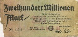 200 Millions Mark GERMANY Bad Ems 1923  G