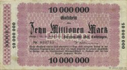 10 Millions Mark ALLEMAGNE Gerthe 1923  TTB