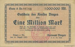 1 Million Mark GERMANY Bingen 1923 