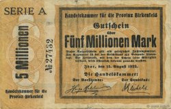 5 Millions Mark ALLEMAGNE Birkenfeld 1923  pr.TTB
