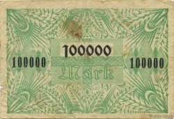 100000 Mark GERMANY  1923  F