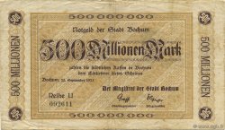 500 Millions Mark ALLEMAGNE Bochum 1923  pr.TTB