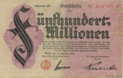 500 Millions Mark ALLEMAGNE Bonn 1923  TTB