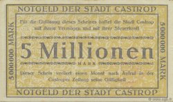 5 Millions Mark ALLEMAGNE Castrop 1923  SPL