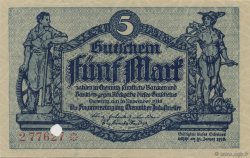 5 Mark GERMANY Chemnitz 1918  UNC-