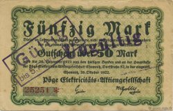 50 Mark ALLEMAGNE Chemnitz 1922  TTB