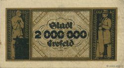 2 Millions Mark ALLEMAGNE Crefeld 1923  TTB