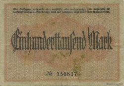 100000 Mark ALLEMAGNE Crimmitschau 1923  TTB