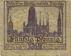 50 Pfennig DANTZIG  1919 P.11 TB