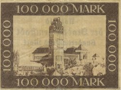100000 Mark GERMANY Darmstadt 1923  VF