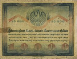 10000 Mark ALLEMAGNE Dortmund 1923  pr.TB