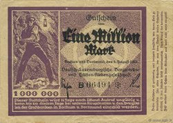 1 Million Mark ALLEMAGNE Dortmund & Bochum 1923  TB+