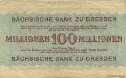 100 Millions Mark ALLEMAGNE Dresden 1923 PS.0965 TTB