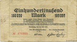 100000 Mark ALLEMAGNE Duisburg 1923  B+