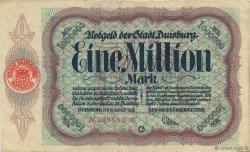 1 Million Mark ALLEMAGNE Duisburg 1923  SUP