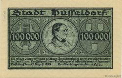 100000 Mark ALLEMAGNE Düsseldorf 1923  NEUF