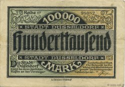 100000 Mark ALLEMAGNE Düsseldorf 1923  TTB