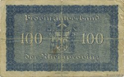 100 Mark ALLEMAGNE Düsseldorf 1918  B+