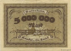 5 Millions Mark ALLEMAGNE Düsseldorf 1923  TTB