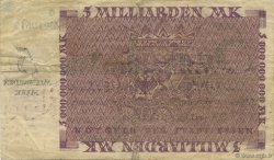 5 Milliards Mark ALLEMAGNE Essen 1923  TTB