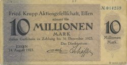 10 Millions Mark ALLEMAGNE Essen 1923  TTB