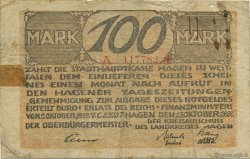 100 Mark ALLEMAGNE Hagen 1922  B