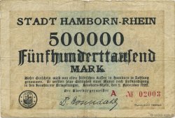 500000 Mark ALLEMAGNE Hamborn Am Rhein 1922  pr.TTB