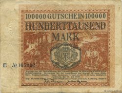 100000 Mark GERMANY Hamborn Am Rhein 1923  VF-