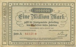 1 Million Mark ALLEMAGNE Heidelberg 1923  TTB