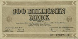 100 Millions Mark ALLEMAGNE Hörde 1923  TTB