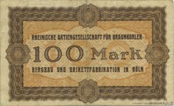 100 Mark ALLEMAGNE Köln 1922  TTB